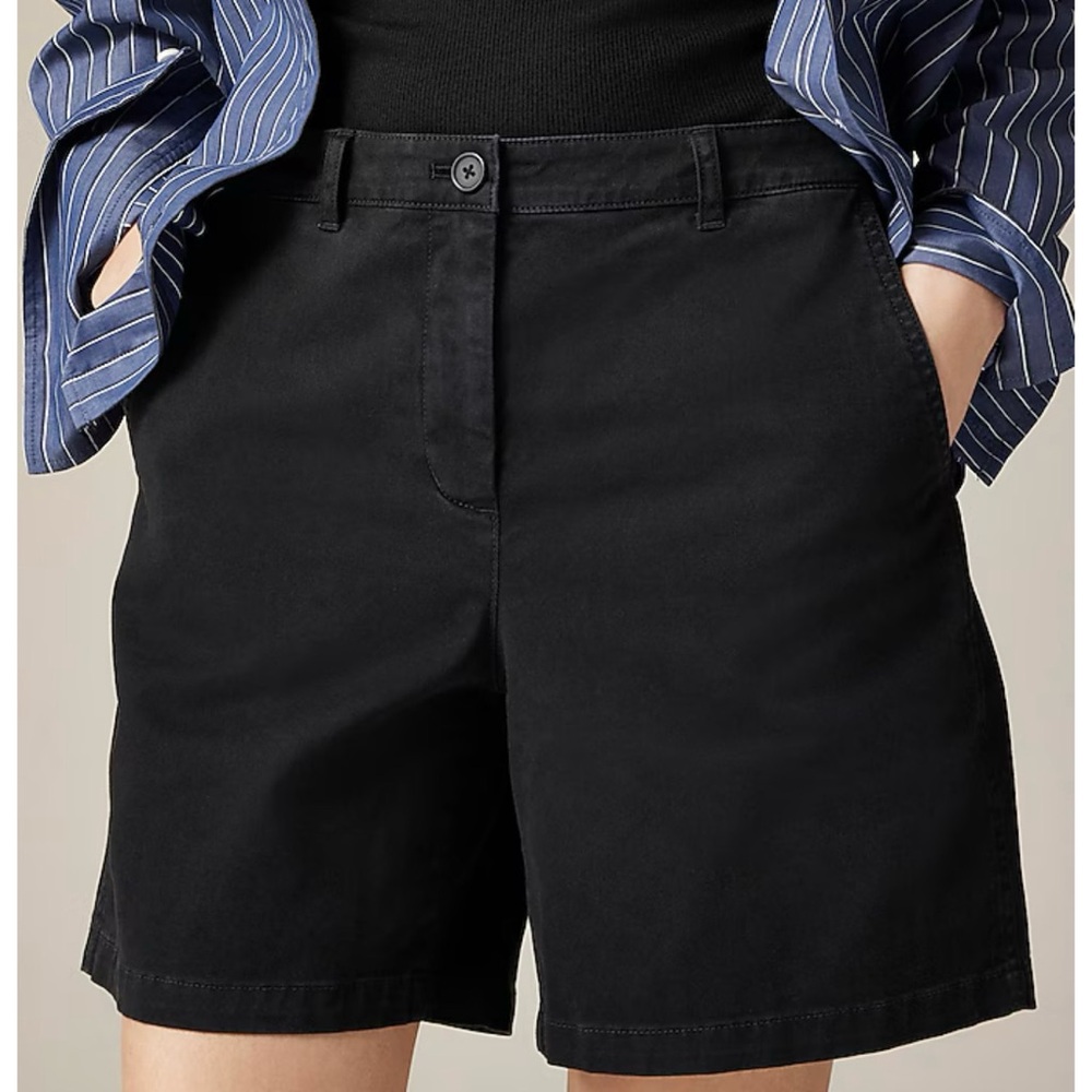 NWT J. Crew 7" Heritage Chino Short Black